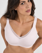 Wireless Support & Lift V-Neck Mesh Bra